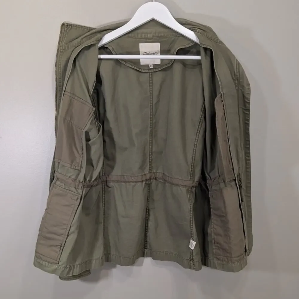 Madewell Utility Jacket Army Green Utility Minimalist GorpCore Chore - Size XL